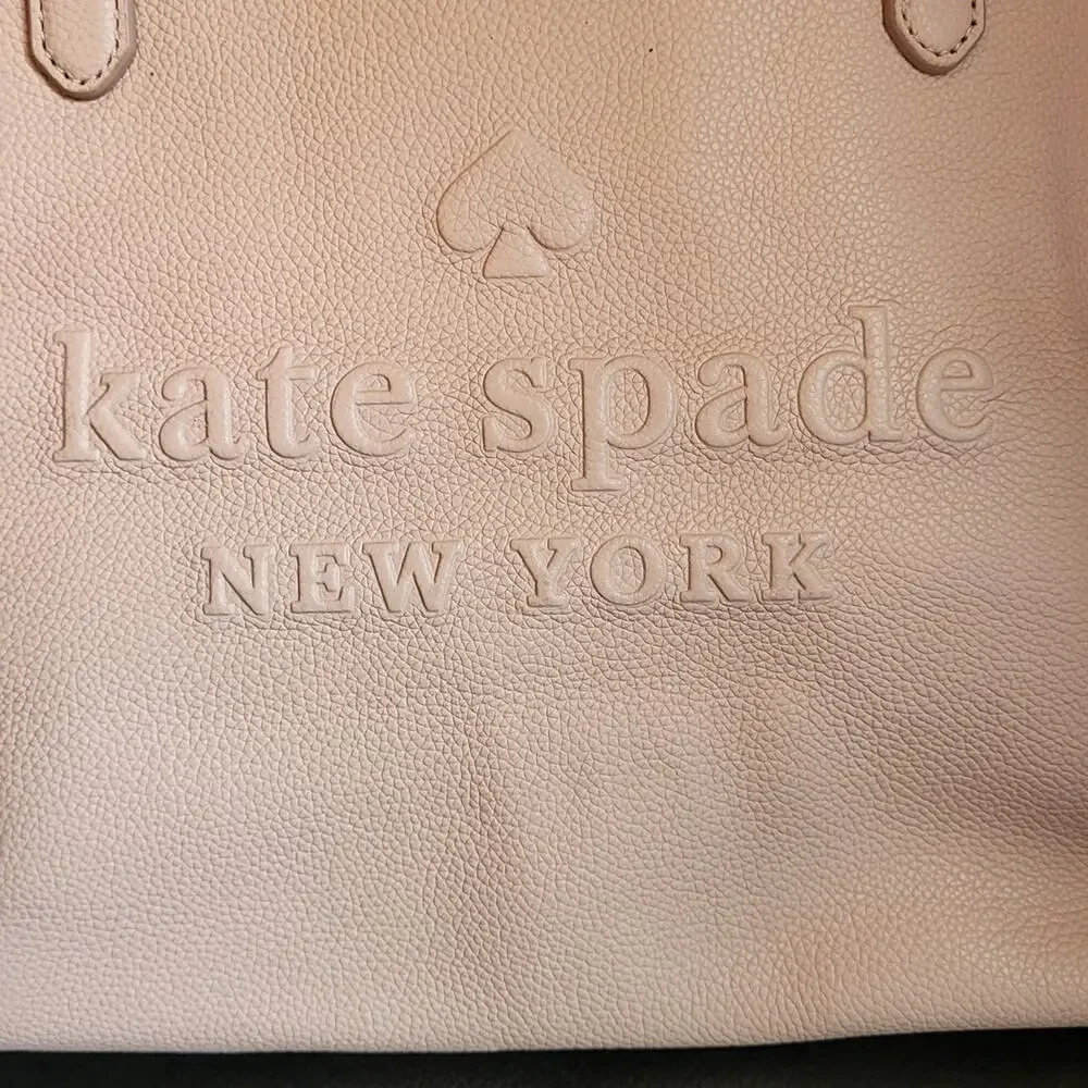 Kate Spade Blush Pink Tote Bag Leather EUC